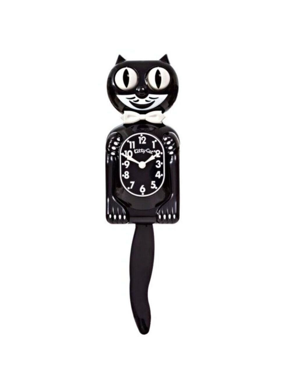 Classic Black Kitty-Cat Kit-Cat clock Kat Klock